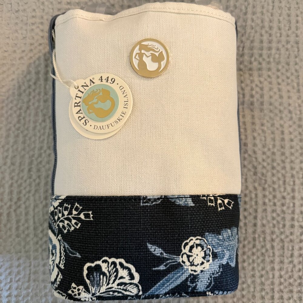 New Spartina 449 Double Linen Wine Caddy Oyster - NWT